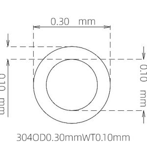 0.30mm / 0.10mm Stainless Steel 304 Capillary Tube | 0.10mm Thin Wall Precision Tubing Manufacturer