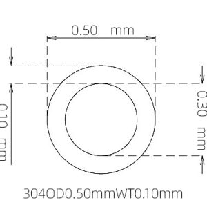 0.50mm / 0.30mm Stainless Steel 304 Capillary Tube | 0.10mm Thin Wall Precision Tubing Manufacturer