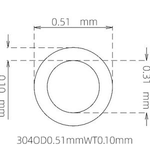 0.51mm / 0.31mm Stainless Steel 304 Capillary Tube | 0.10mm Thin Wall Precision Tubing Manufacturer