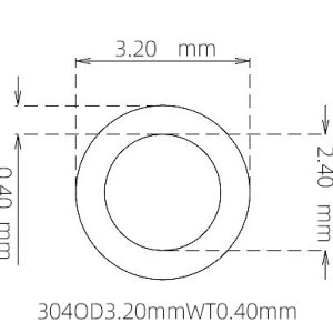 3.20mm / 2.40mm Stainless Steel 304 Capillary Tube