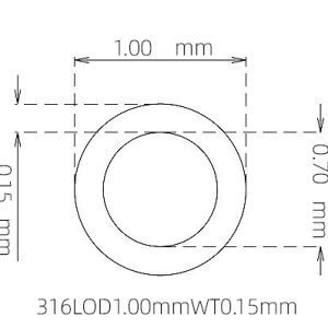 1.00mm / 0.70mm Stainless Steel 316L Capillary Tube | 0.15mm Thin Wall Precision Tubing Manufacturer