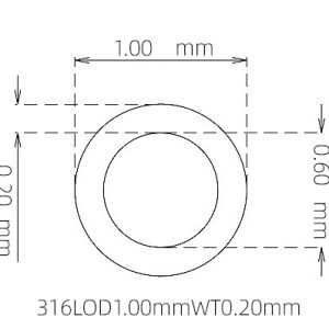 1.00mm / 0.60mm Stainless Steel 316L Capillary Tube | 0.20mm Thin Wall Precision Tubing Manufacturer