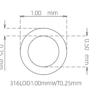 1.00mm / 0.50mm Stainless Steel 316L Capillary Tube | 0.25mm Thin Wall Precision Tubing Manufacturer