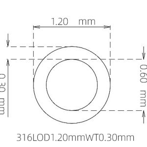 1.20mm / 0.60mm Stainless Steel 316L Capillary Tube | 0.30mm Thin Wall Precision Tubing Manufacturer