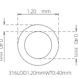 1.20mm / 0.40mm Stainless Steel 316L Capillary Tube | 0.40mm Thin Wall Precision Tubing Manufacturer